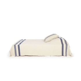Couvre-Lit en Lin THE INDIGO STRIPE