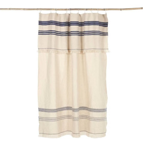 Nappe ou Rideau en Lin THE INDIGO STRIPE