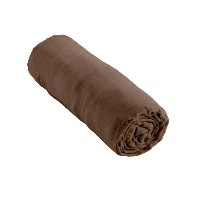 Drap housse Gaze de Coton GAIA - L'Effet papillon | Impression lin