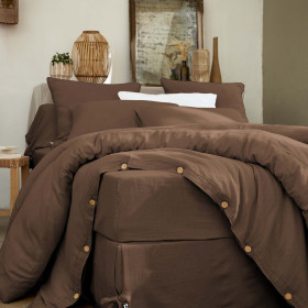 Drap housse Gaze de coton GAIA