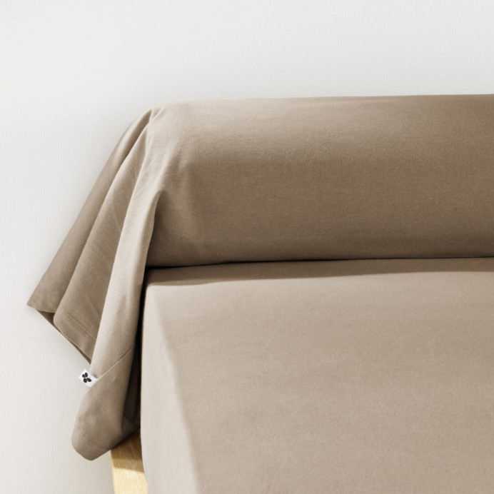 Taie de traversin flanelle Candice L'effet Papillon | Impression Lin