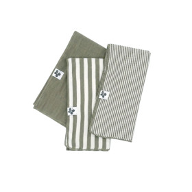 Lot de 3 Serviettes de Table Gaze de Coton ROMIE