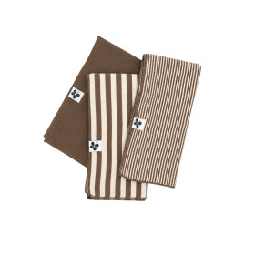 Lot de 3 Serviettes de Table Gaze de Coton ROMIE