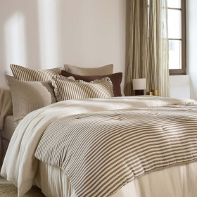 Rideau + Anneaux Pince Gaze de Coton ROMIE