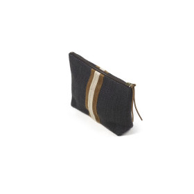 Pochette Zippée Lin et Laine JASPER 