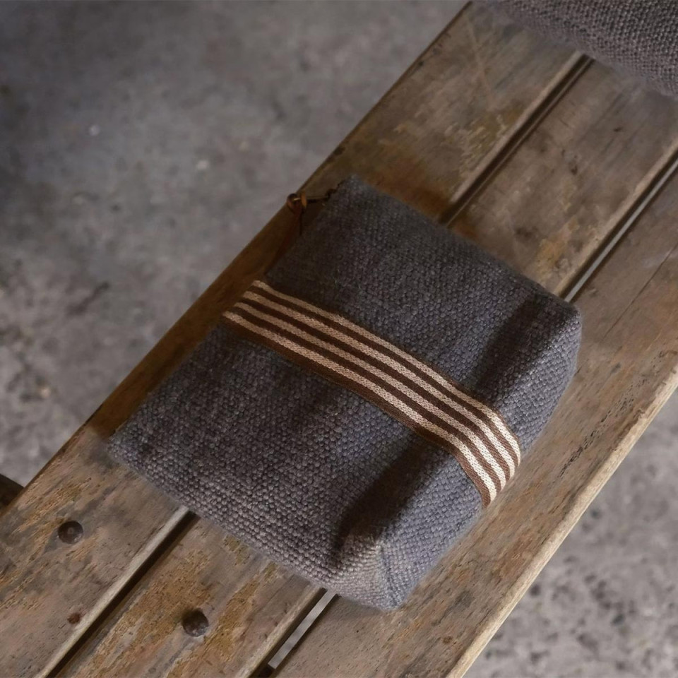 Pochette Zippée Lin et Laine JASPER 