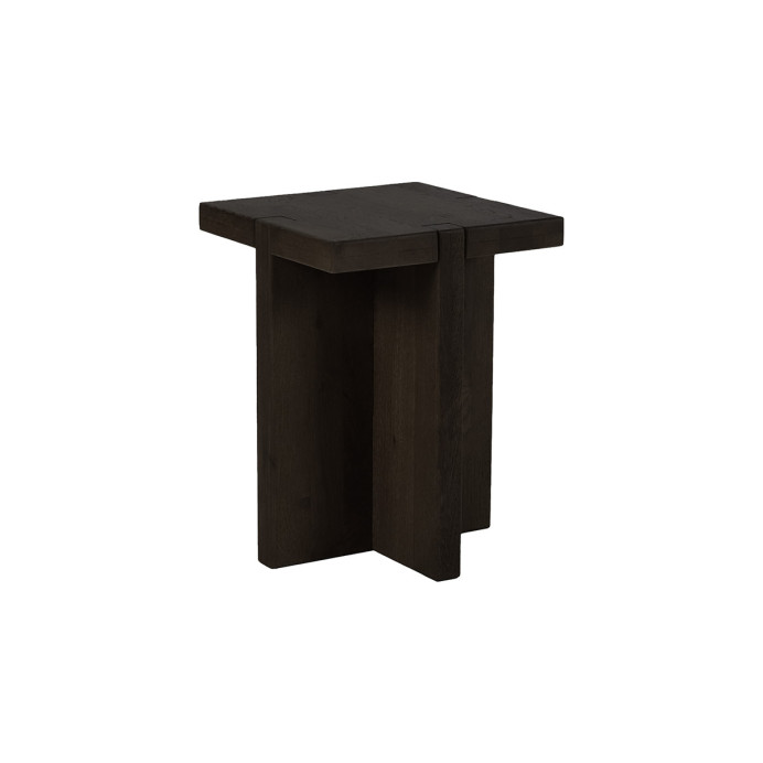Table d'Appoint ou Tabouret en Chêne ASA - Pomax | Impression lin