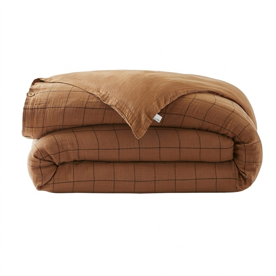 Housse de Couette Réversible en Gaze de Coton GAIA MATCH  