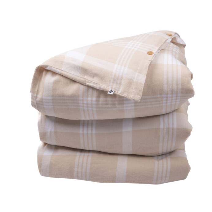 Housse de couette flanelle HECTOR L'effet Papillon | Impression Lin