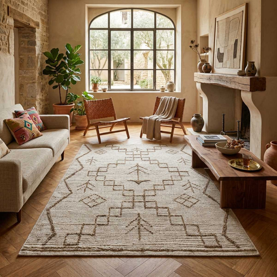 Tapis Berbère en Chanvre et Laine ALTONA