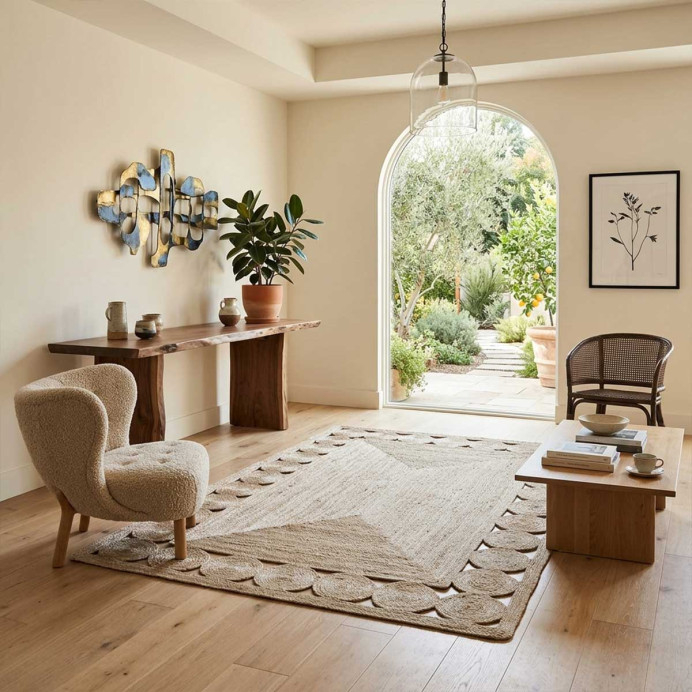 Tapis en Jute BEGONIA - The Rug Republic  | Impression lin