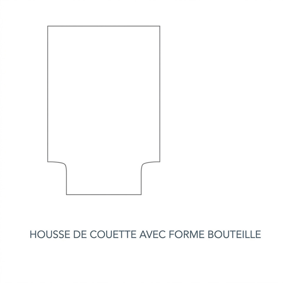 Housse de Couette forme Bouteille en Lin MADISON