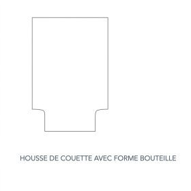 Housse de Couette forme Bouteille en Lin MADISON