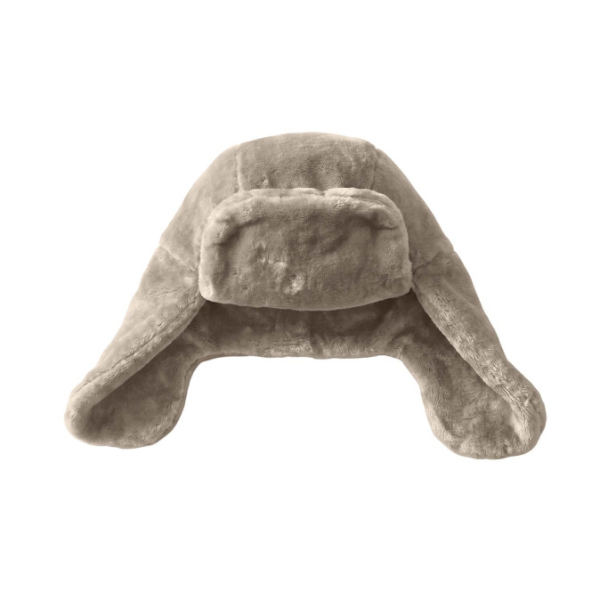 Chapka Fausse Fourrure à Oreillettes HYGGE  - Vent du Sud | Impression Lin
