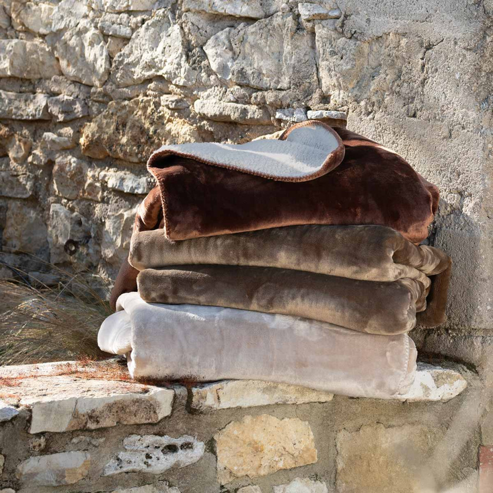 Couvre-lit Maxi Plaid Réversible HYGGE