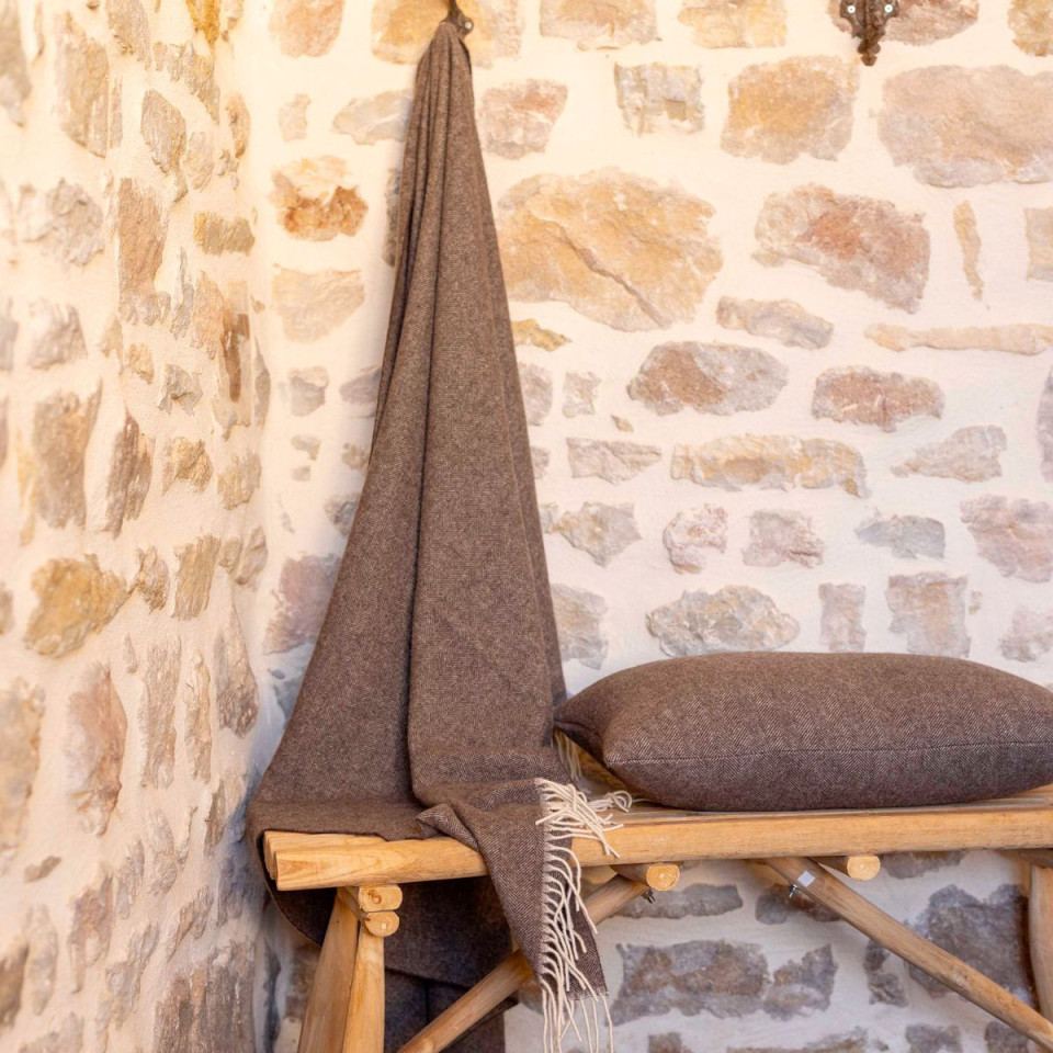 Plaid Laine Mérinos et Cachemire CARINA  
