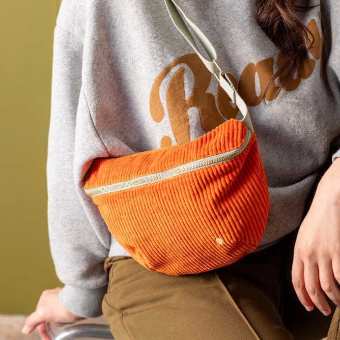 Sac banane en coton bio – La Cerise sur le Gâteau﻿ | Impression Lin