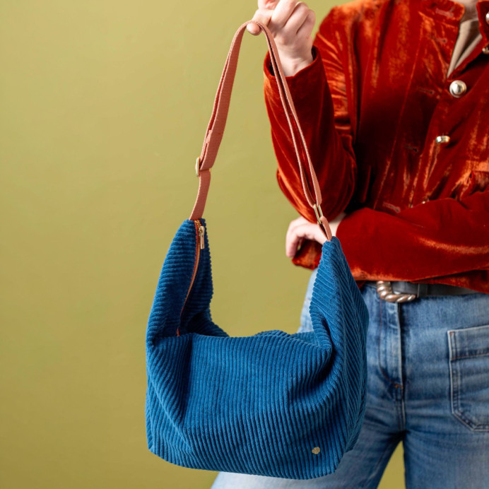 Sac en coton Bio Demi-Lune – La Cerise sur le Gâteau | Impression Lin