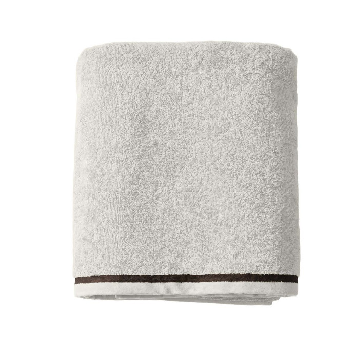Serviette de Bain Coton Liseret ISSAMBRE - Vent du Sud | Impression Lin