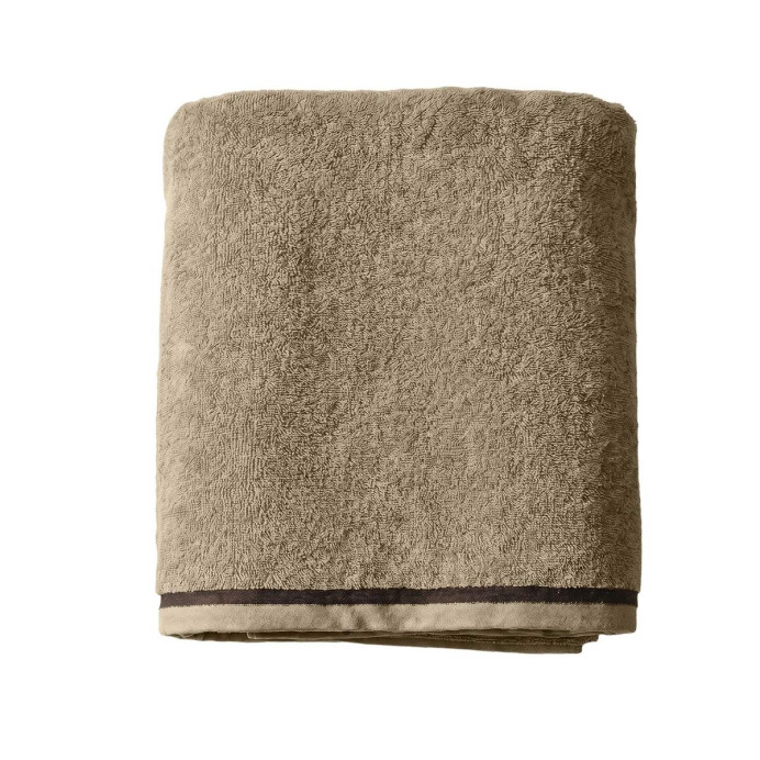 Serviette de Bain Coton Liseret ISSAMBRE - Vent du Sud | Impression Lin