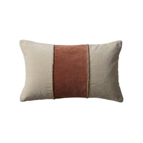 Housse de coussin coton à cordons Molli Vent du Sud