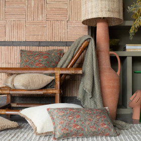 Housse de Coussin Coton et Lin ROSA