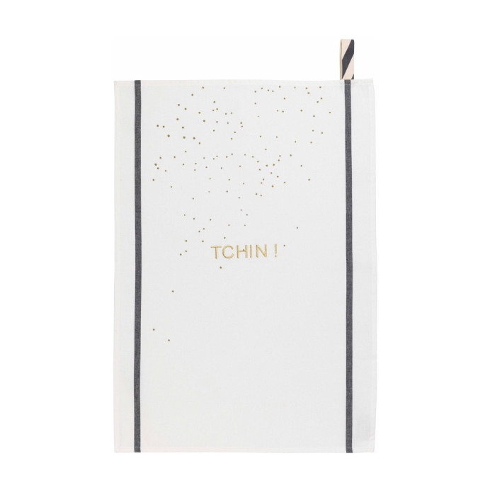 Torchon en coton Bio Fantaisie - La Cerise sur le Gâteau | Impression lin