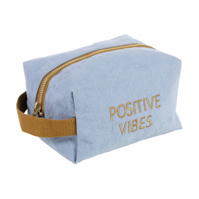 Trousse de Toilette Cube - La Cerise sur le Gâteau | Impression lin