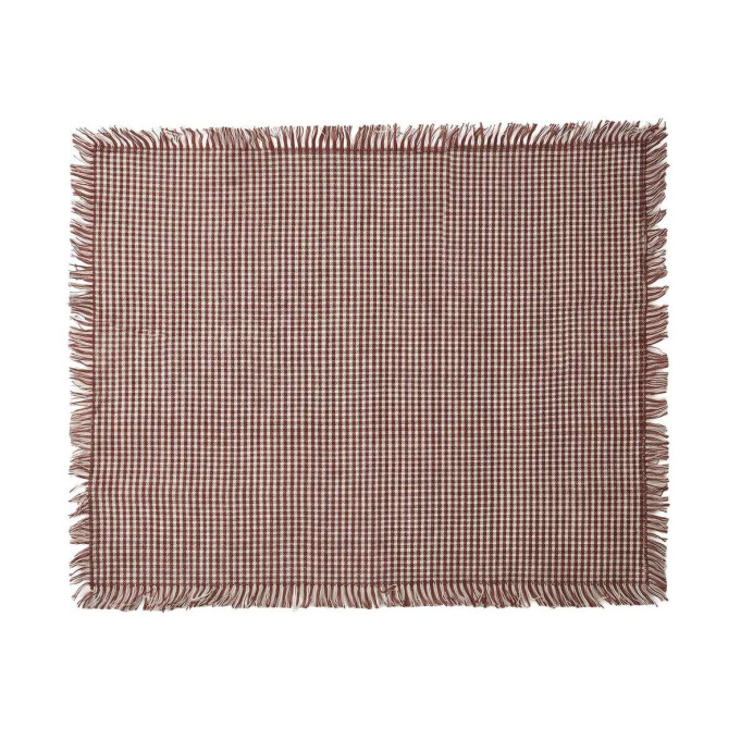 Set de table vichy à franges Vic Vent du Sud