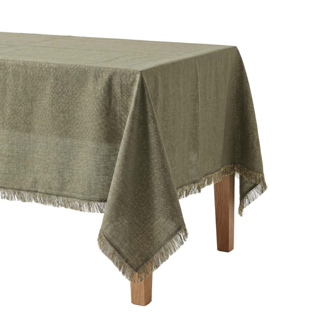 Nappe en coton et fil lurex à franges Win Vent du Sud