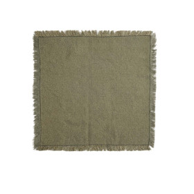 Serviette de table coton et fil lurex à franges Win Vent du Sud