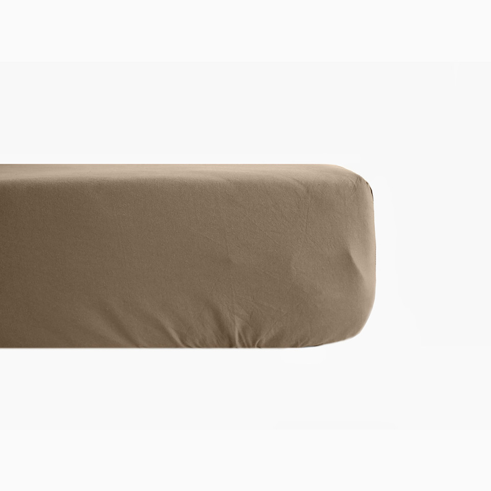 Drap Housse en Percale de Coton MANOIR
