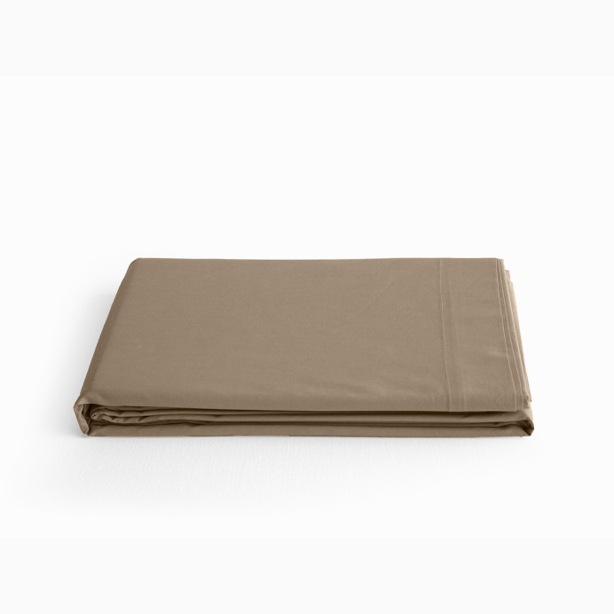 Drap Plat en Percale de Coton MANOIR - Vent du sud | Impression lin