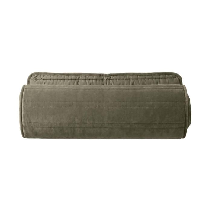 Couvre Lit Velours Surpiqué Rayures NANOOK - Vent du sud | Impression lin