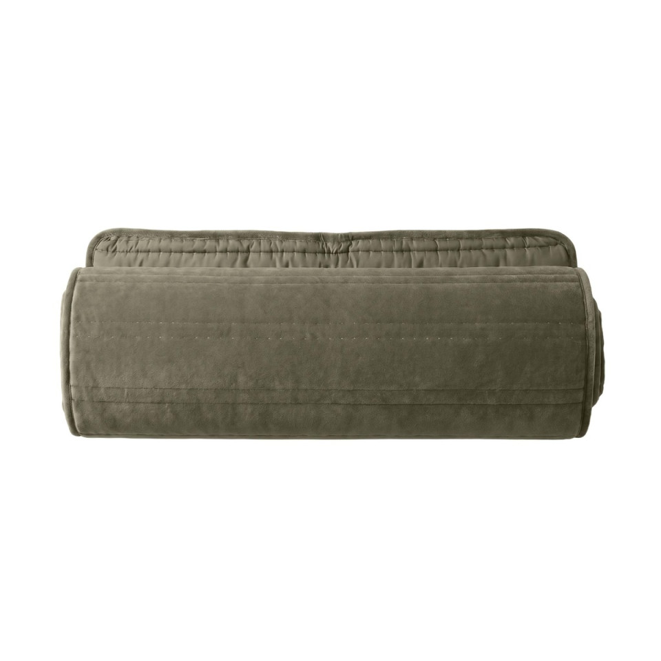 Couvre Lit Velours Surpiqué Rayures NANOOK