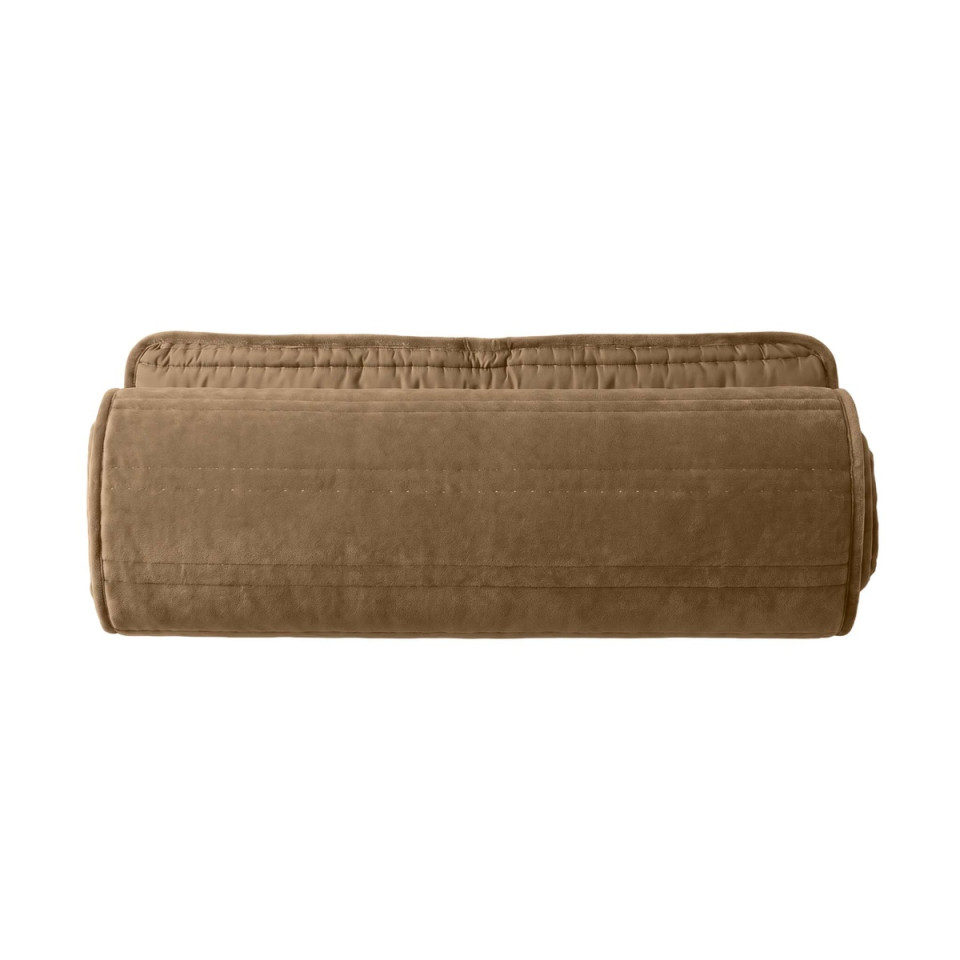 Couvre Lit Velours Surpiqué Rayures NANOOK