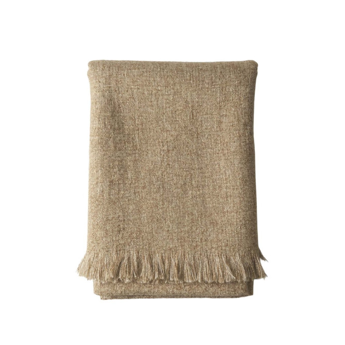 Plaid ALPAGA - Vent du sud | Impression lin