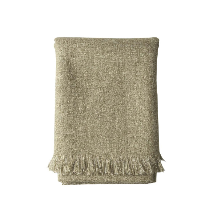 Plaid ALPAGA - Vent du sud | Impression lin