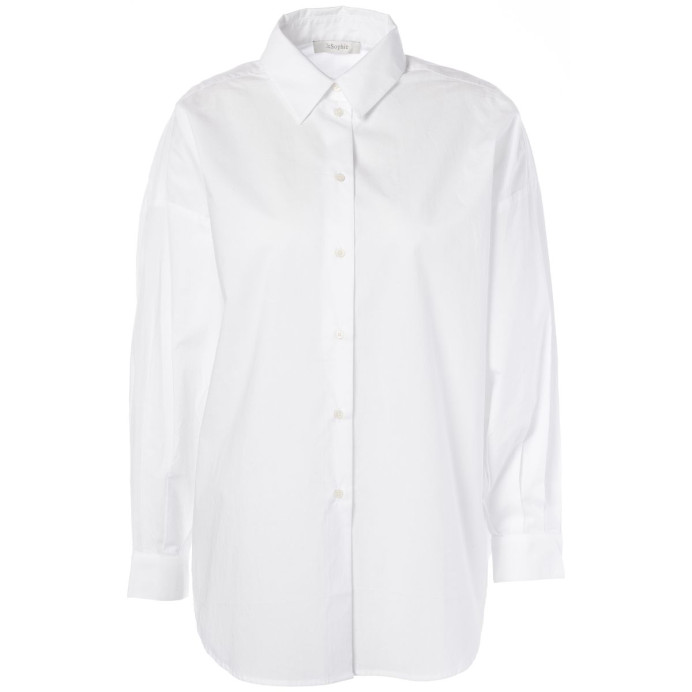 Chemise Rafa en coton col à pointes JC Sophie femme | Impression Lin