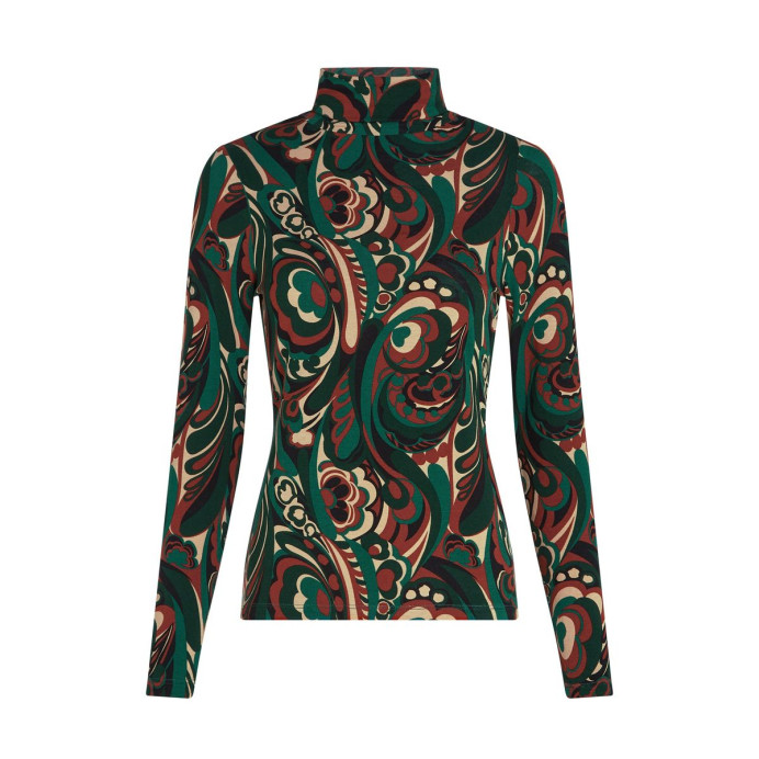 Pull col roulé imprimé MAUDE King Louie