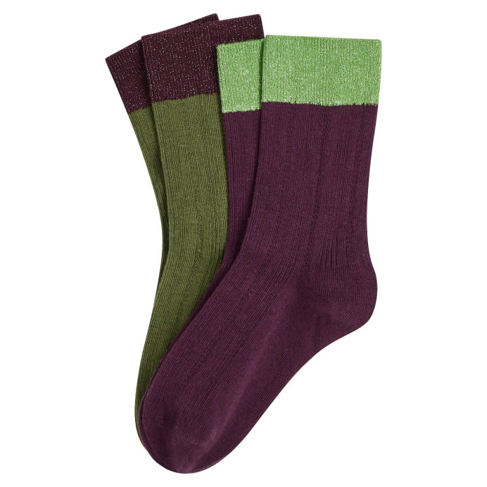 Chaussettes coton lot de 2 MARIS | King Louie | Impression Lin