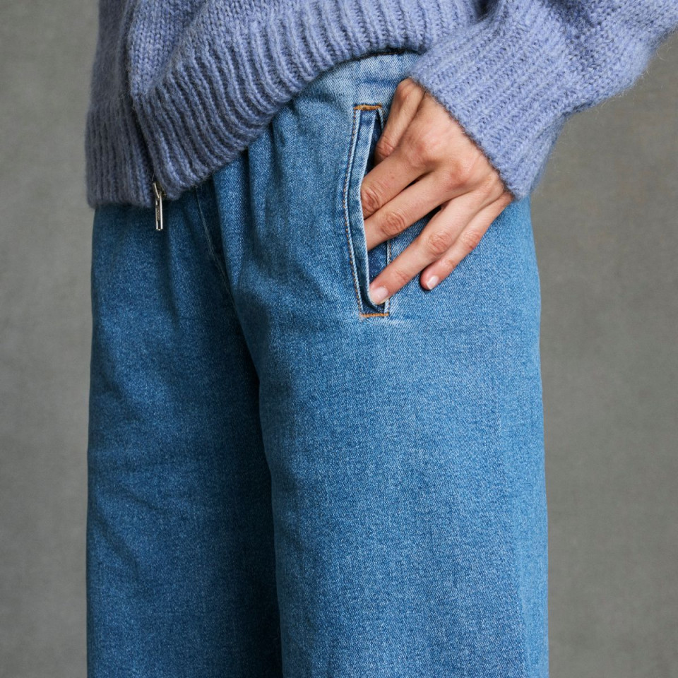 Jean large taille élastiquée JIM JEANS