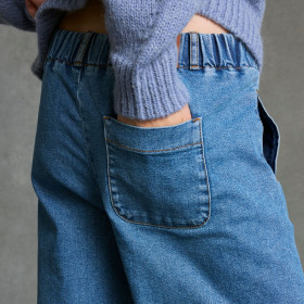 Jean large taille élastiquée JIM JEANS