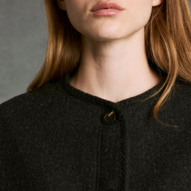 Veste courte sans col MARCEAU