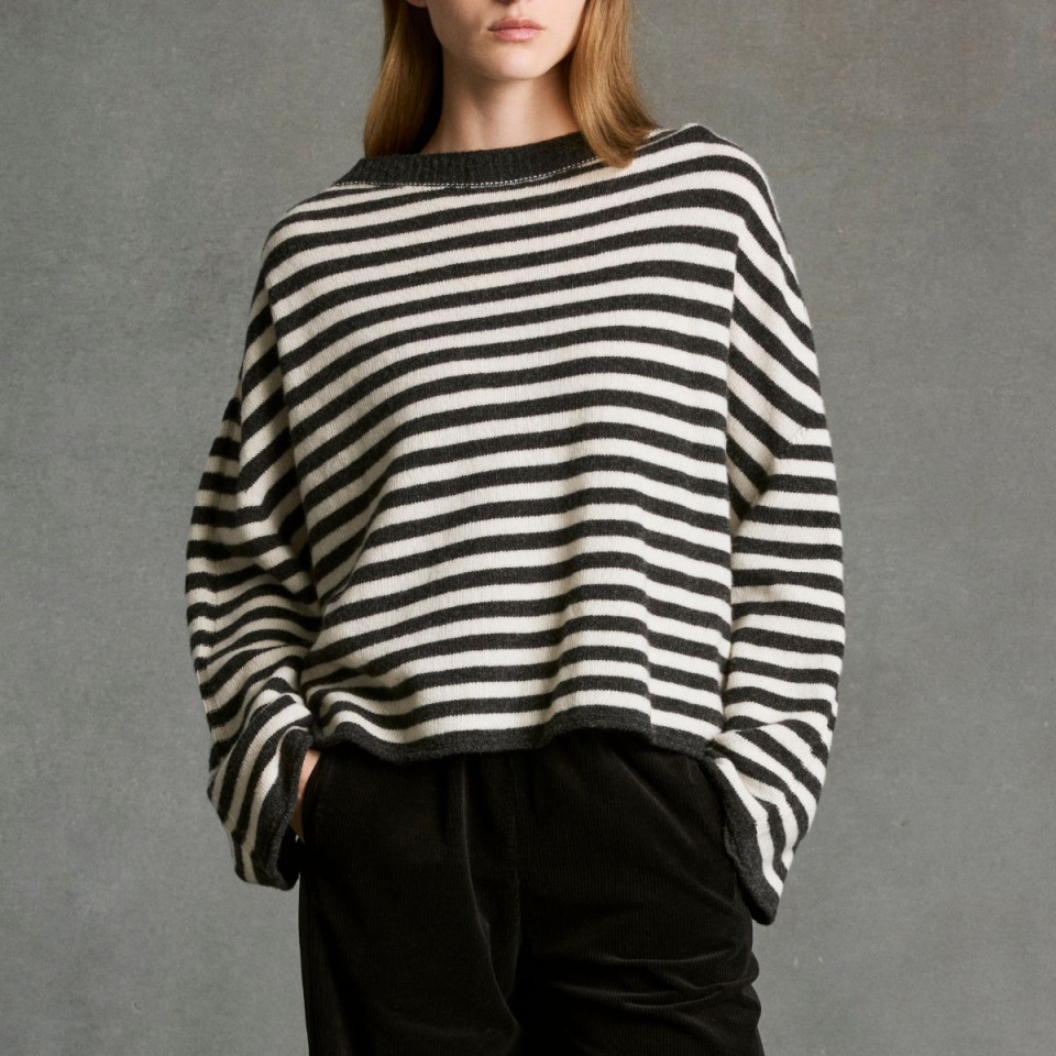 Pull oversize rayé VANESSA STRIPE