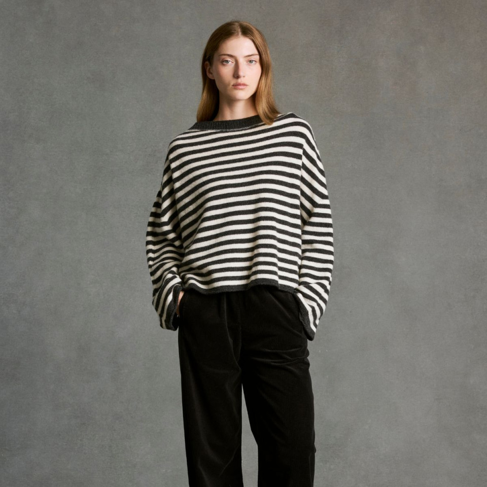 Pull oversize rayé VANESSA STRIPE