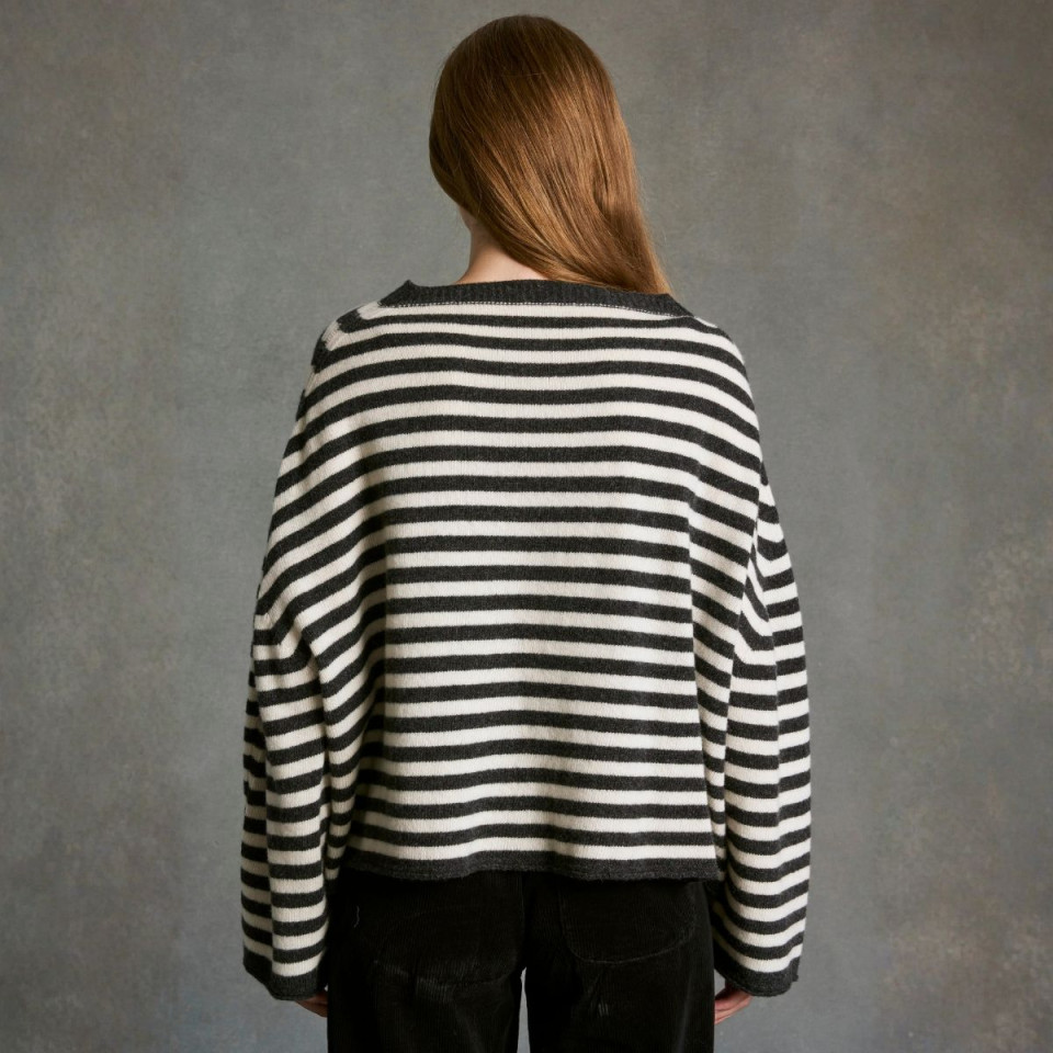 Pull oversize rayé VANESSA STRIPE