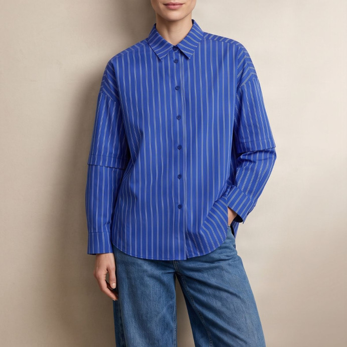 Chemise à rayures en lyocell Ketty – HOD | Impression Lin