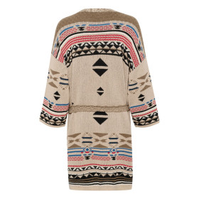 Cardigan jacquard ceinturé ETTA