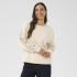 Sweat Josie à manches brodées en coton mélangé